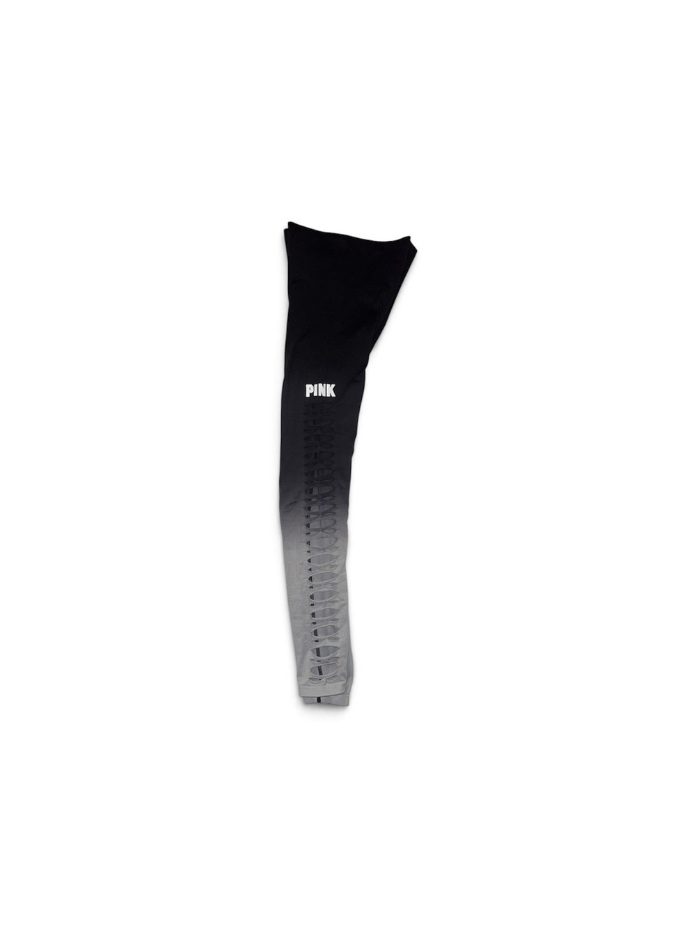 PINK Victoria's Secret Black-to-Gray Ombre Leggings with Side Logo